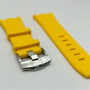 Audemars Piguet Rubber Strap 28mm With Buckle in YELLOW